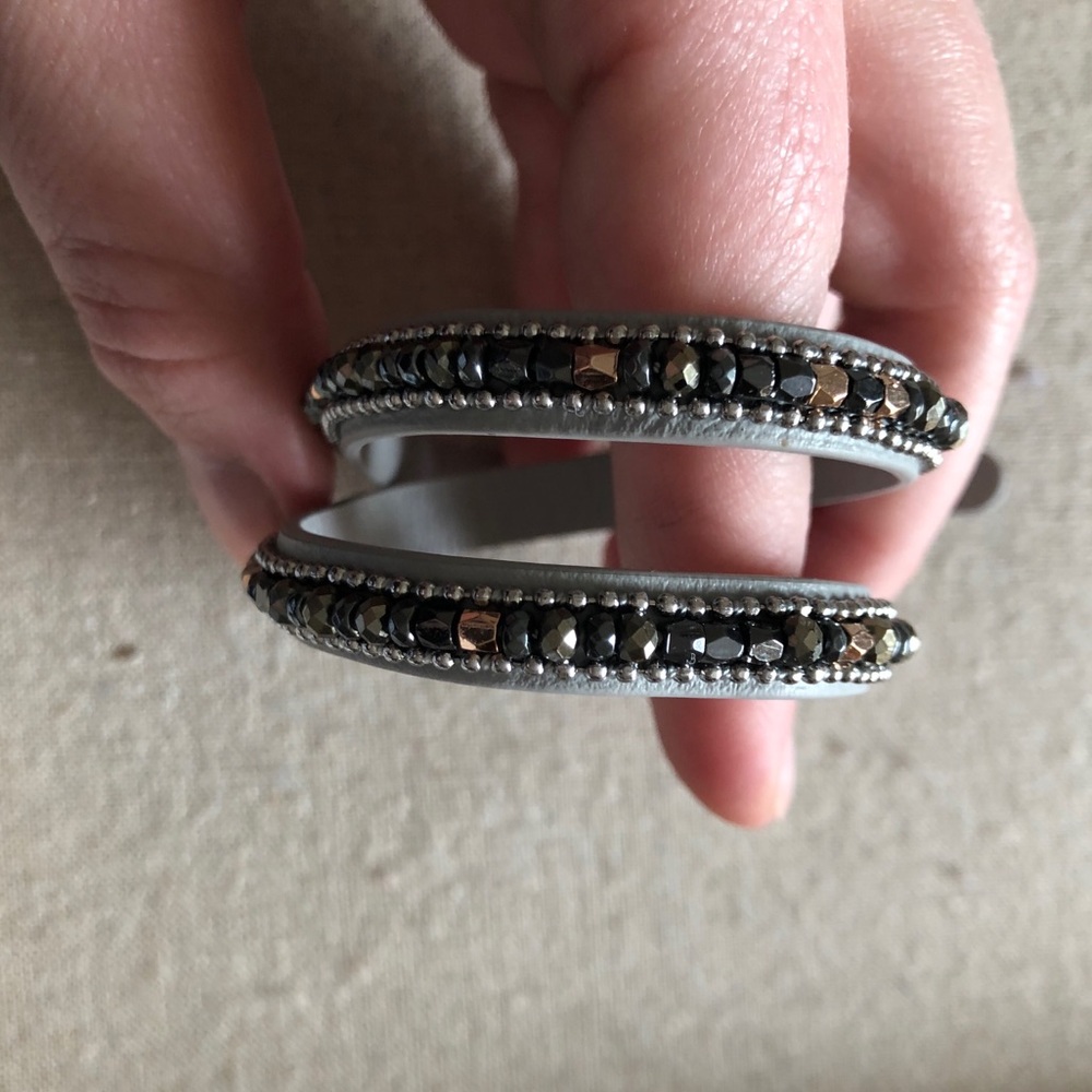 Stella & Dot Sierra Slate Double Wrap Bracelet